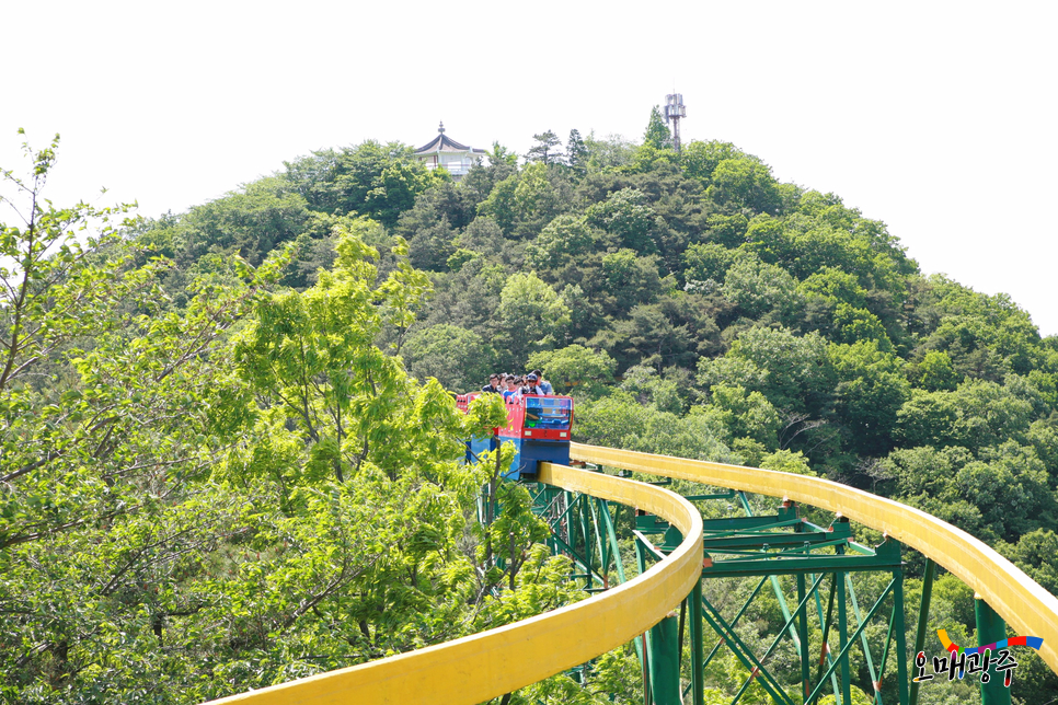 [광주 놀만한곳, 무등산 모노레일] 모노레일 타는모습